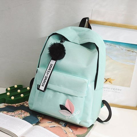 New Girls' School Backpacks For Students Canvas Black School Bags For Girls Shoulder Travel Bag Shoulder Bag Large Capacity Bags