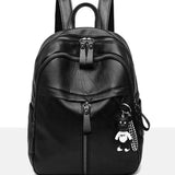 Anti-Theft Leather Backpack Women Fashion Shoulder Bag Ladies High Capacity Travel Backpack School Bags Girls Mochila Feminina